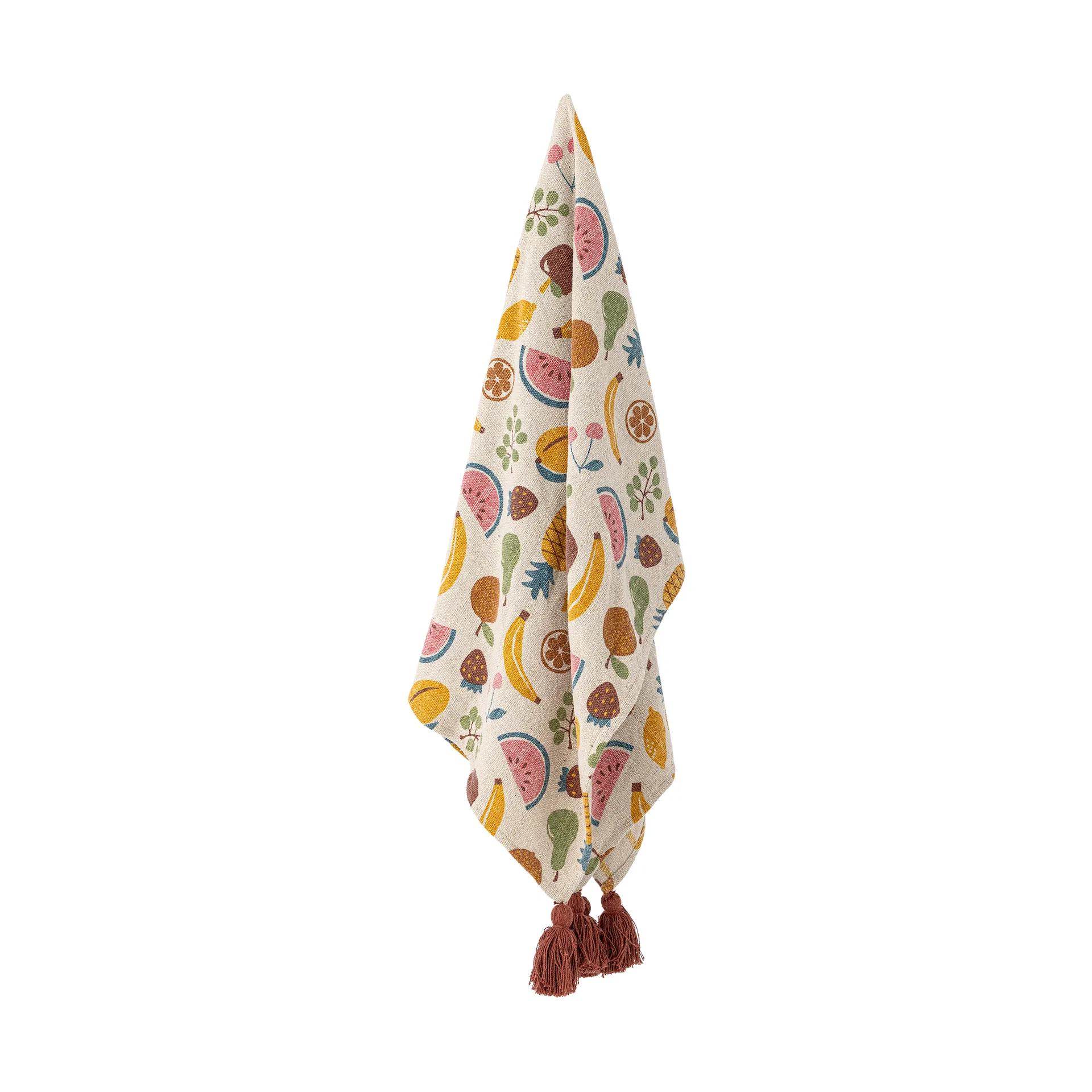 Fruitta cotton throw 160x130 cm, Yellow Bloomingville