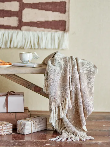 Gabriela throw 130x160 cm - Brown - Bloomingville