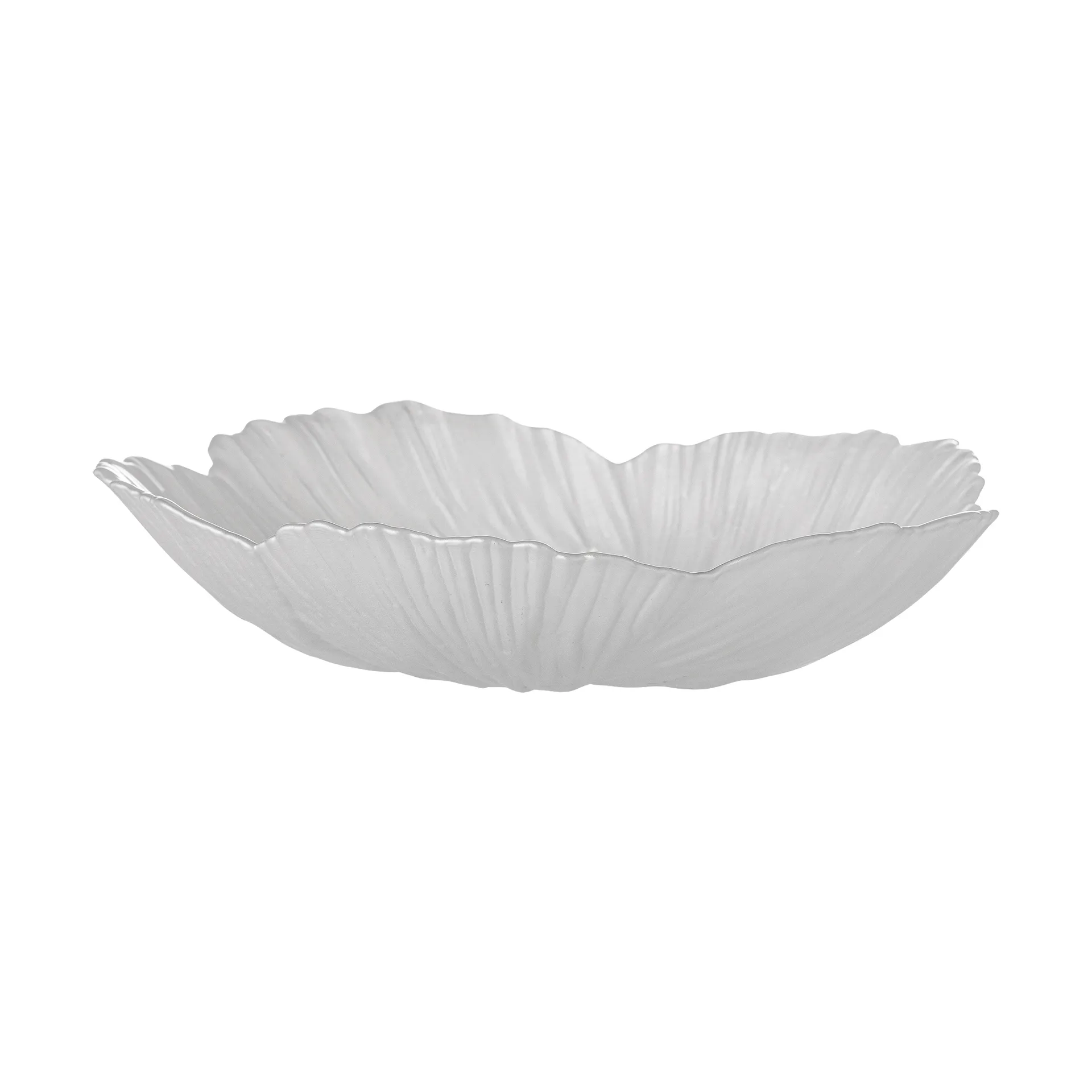 Iani bowl glass Ø26 cm, White Bloomingville