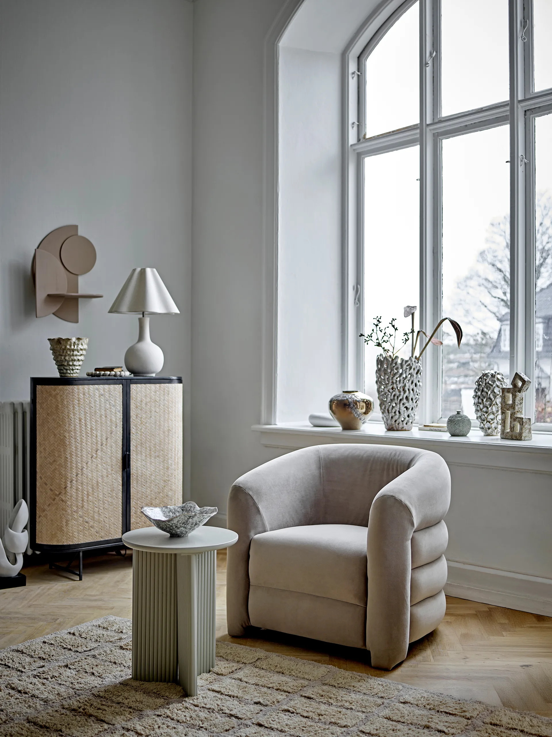 Joel lounge chair 78x76 cm, Grey Bloomingville