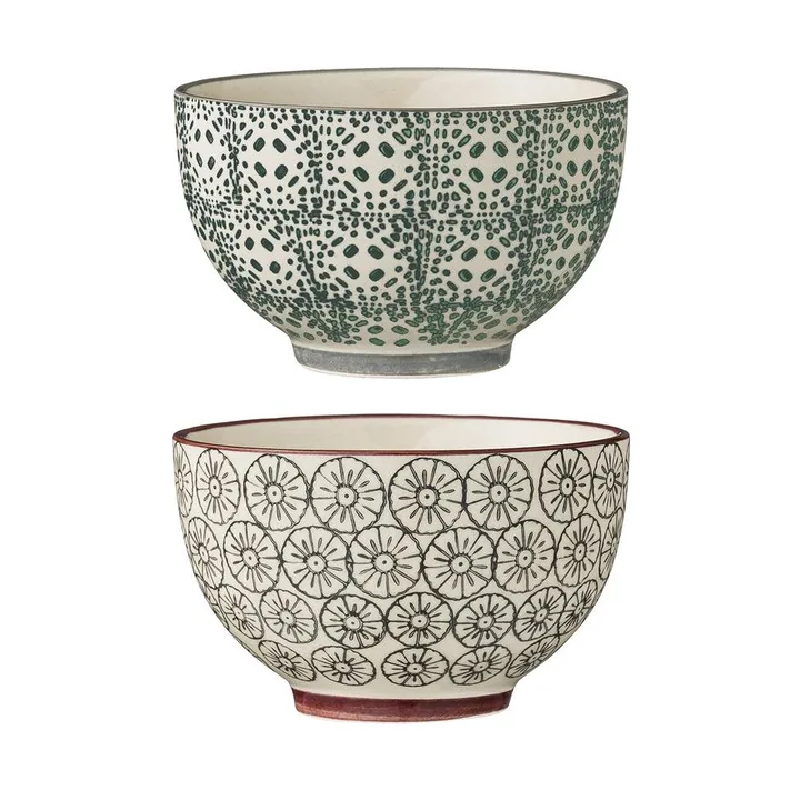 Karine bowl Ø 10 cm 2 pieces grey-green - Bloomingville