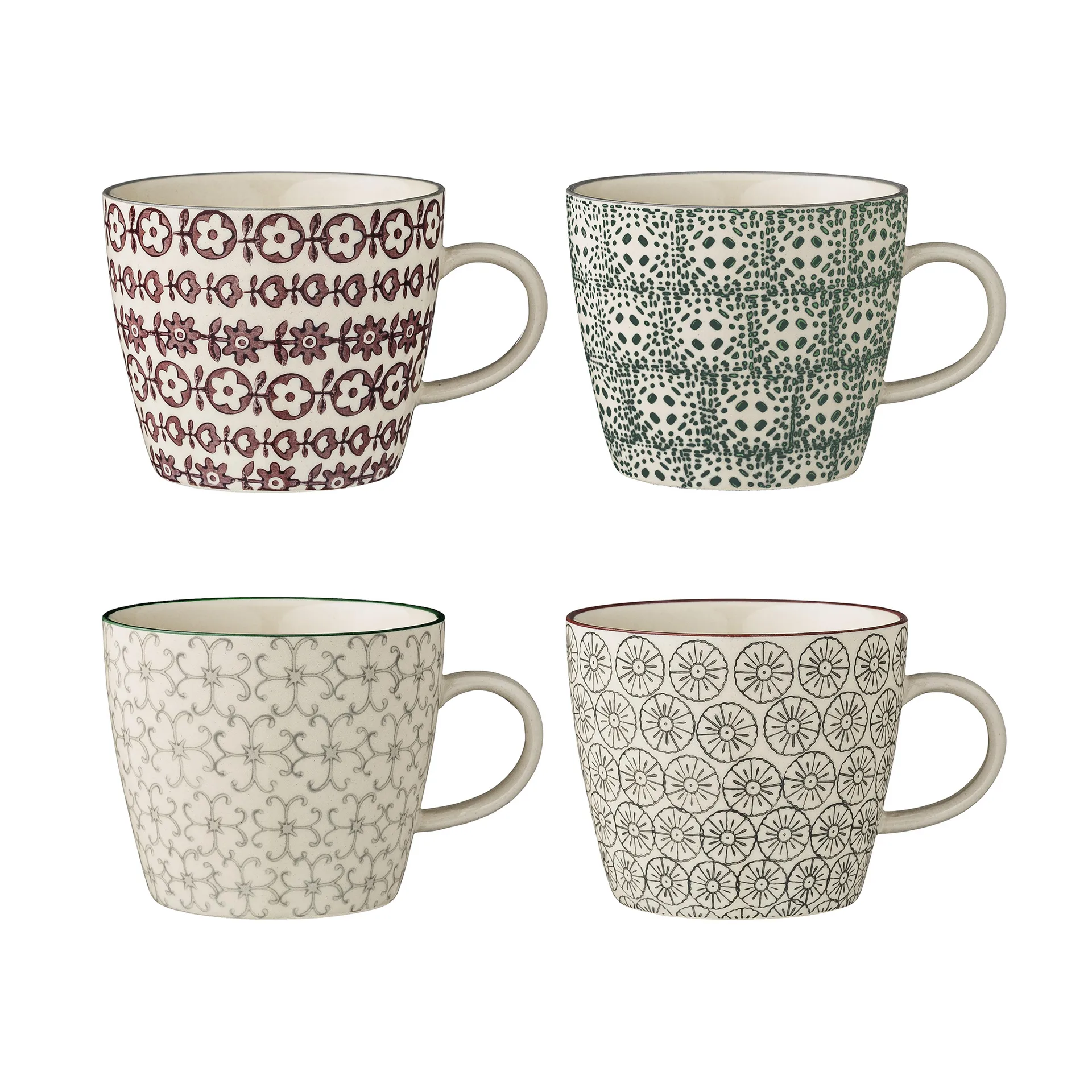 Karine mug 4 pieces Ø 9.5 cm,  Bloomingville