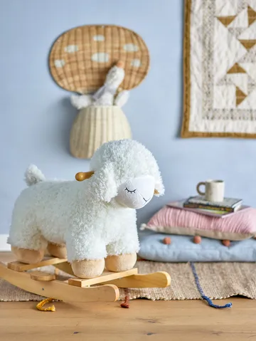 Laasrith sheep rocking horse. - White - Bloomingville