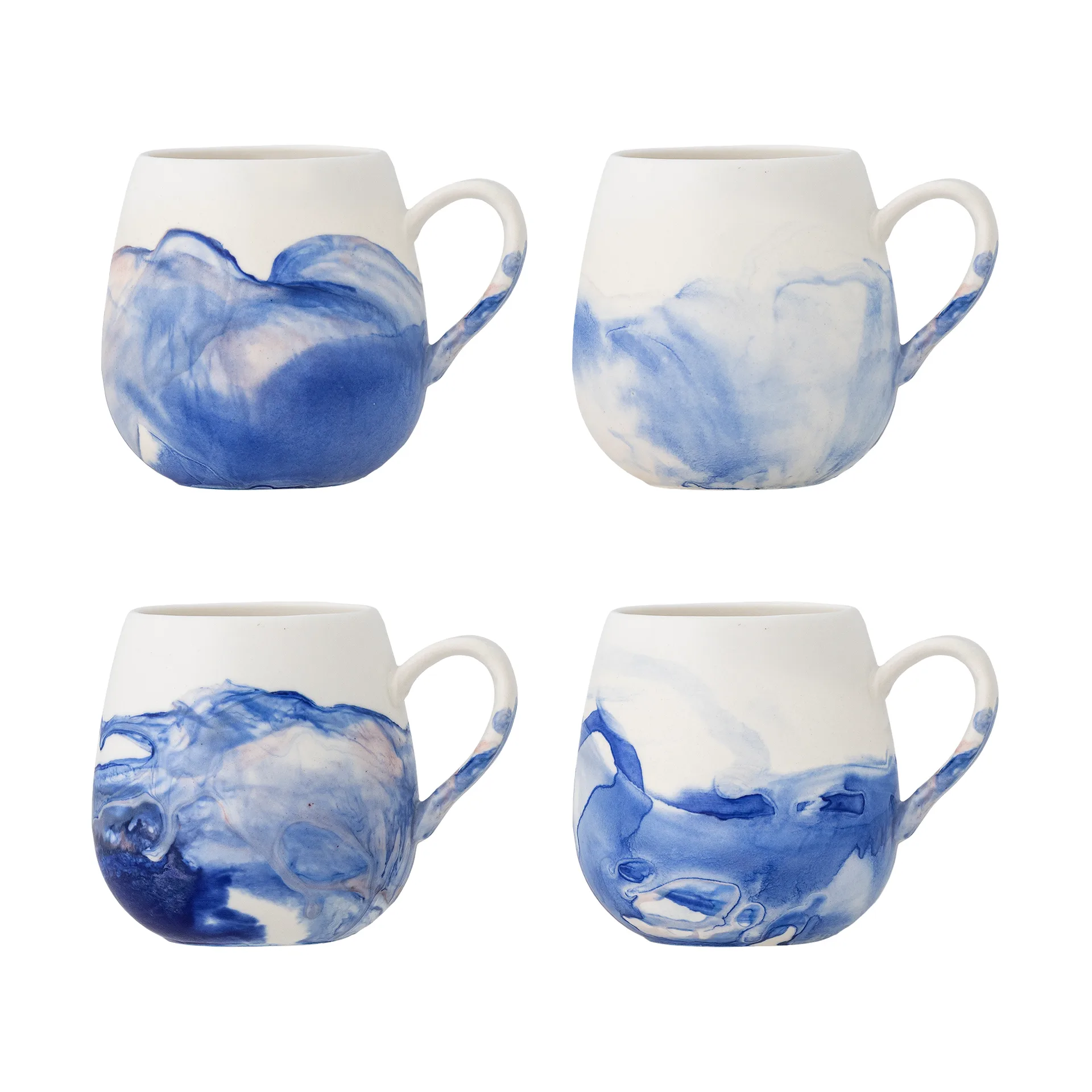 Lyre cup 4-pack, Blue Bloomingville