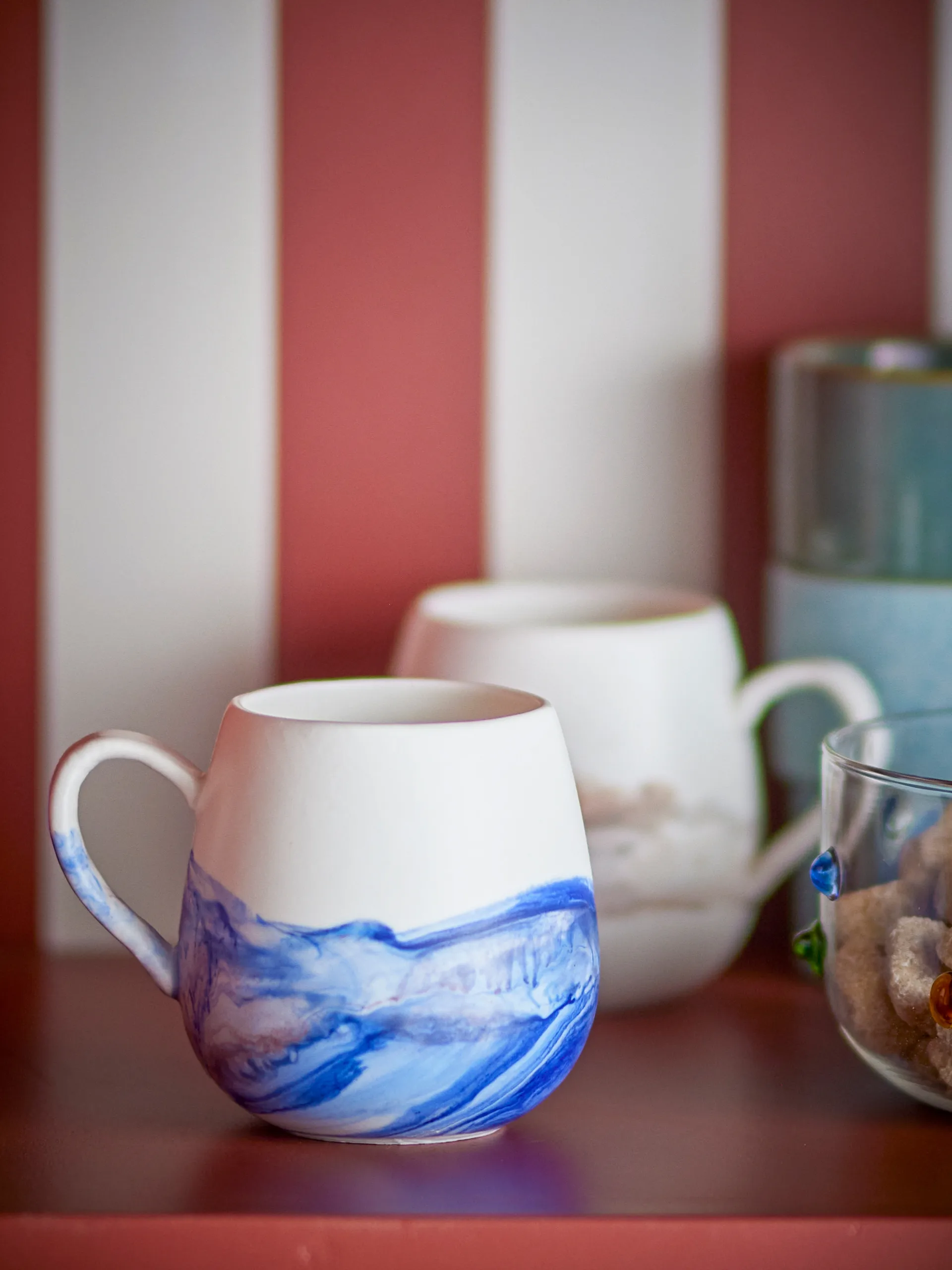 Lyre cup 4-pack, Blue Bloomingville