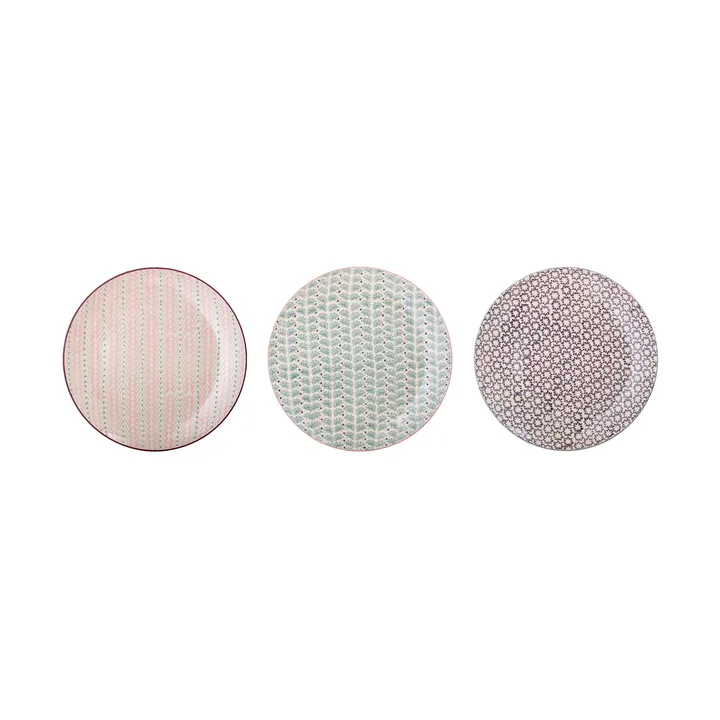 Maya plate 28 cm 3 pieces multi - Bloomingville