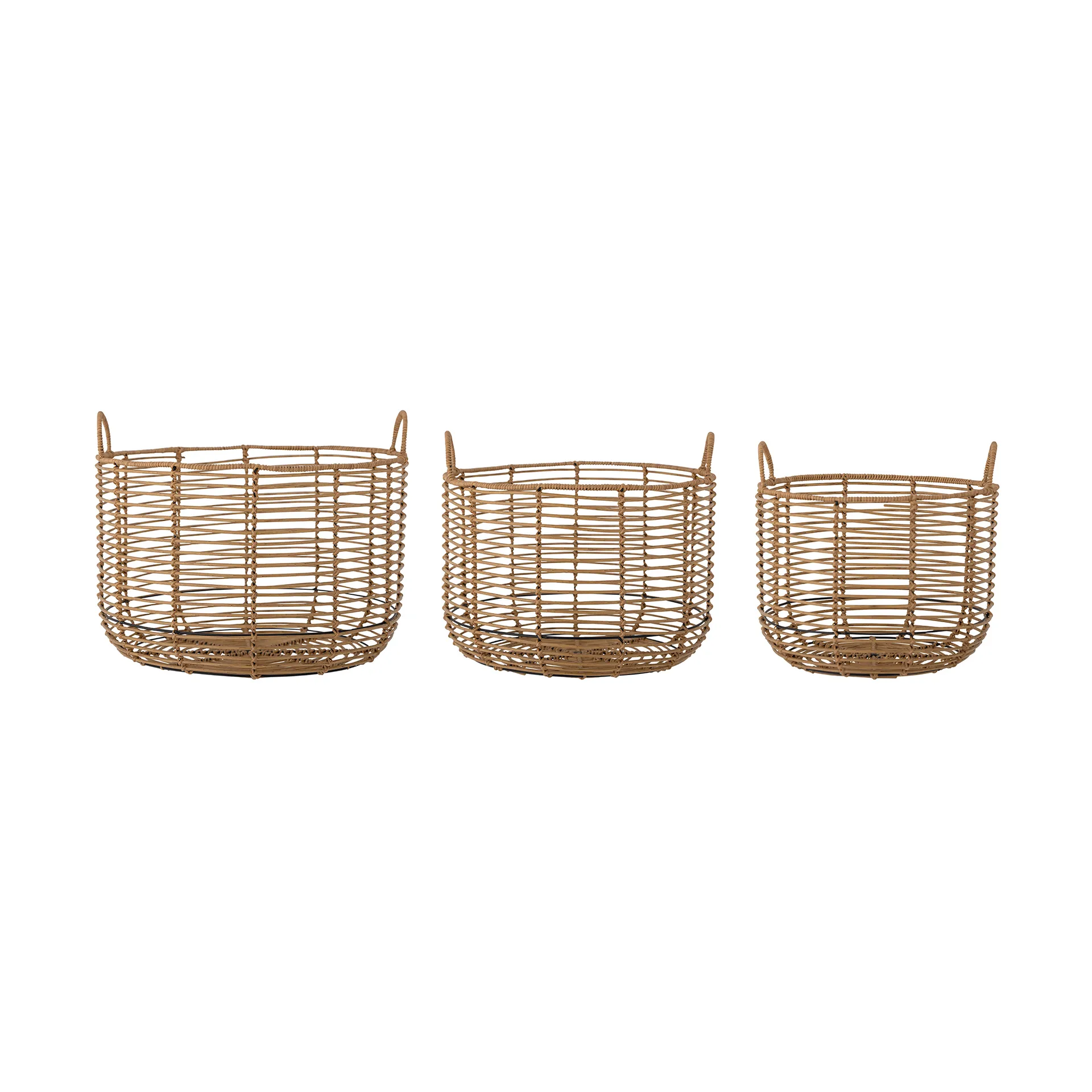 Mekkel storage box 3 pieces, Nature Bloomingville