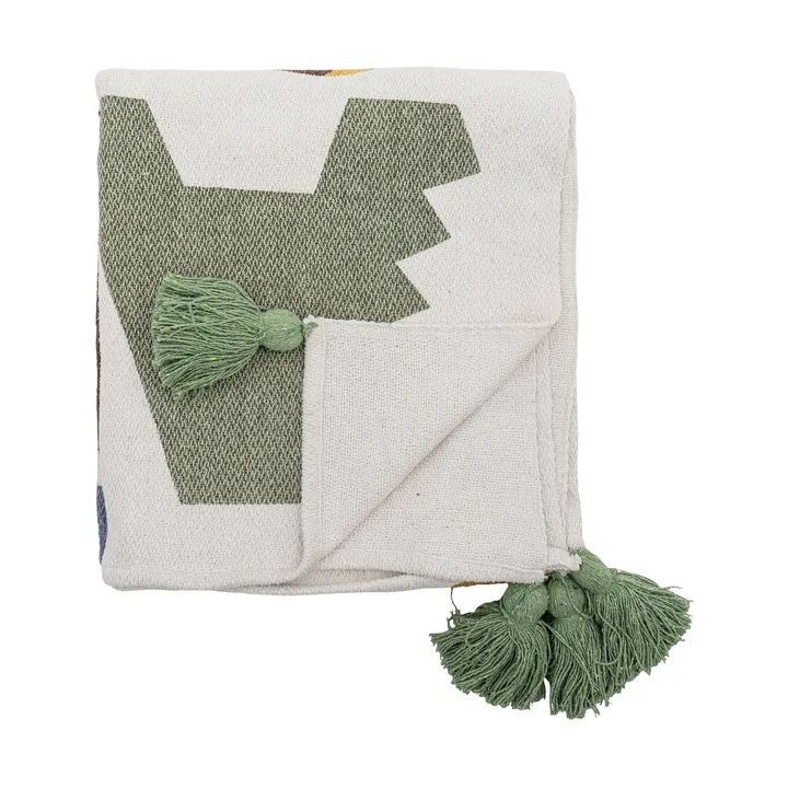 Memmo cotton throw 160x130 cm - Natural - Bloomingville