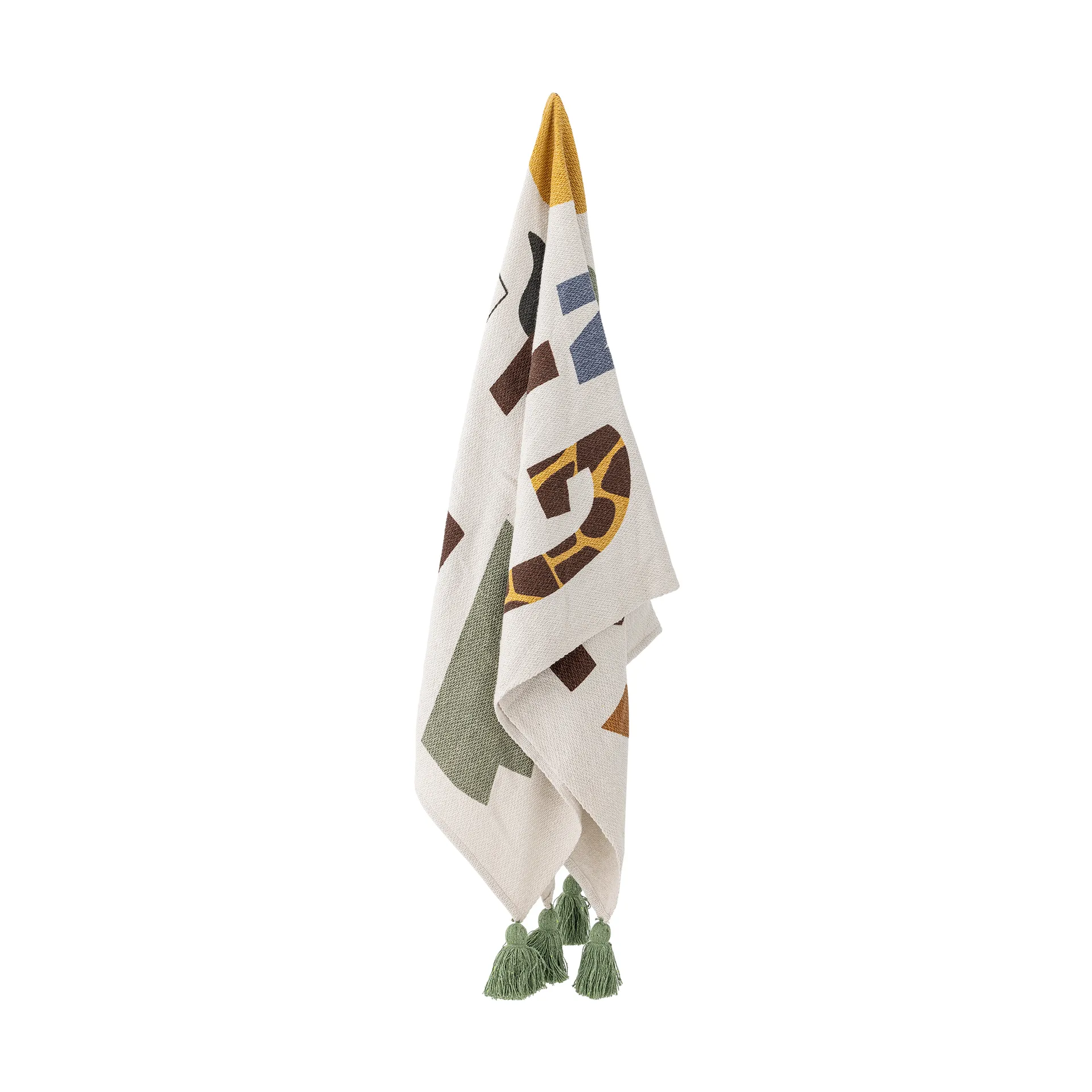 Memmo cotton throw 160x130 cm, Natural Bloomingville