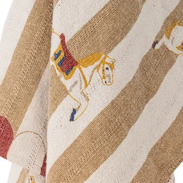 Merry-go-round blanket 130x160 cm - Beige-red - Bloomingville