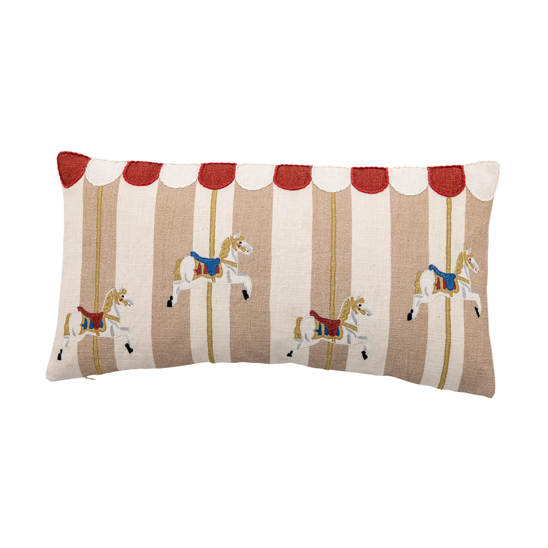 Merry-go-round cushion 30x60 cm, Nature Bloomingville
