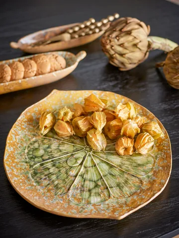 Milani serving platter Ø30 cm - Green - Bloomingville