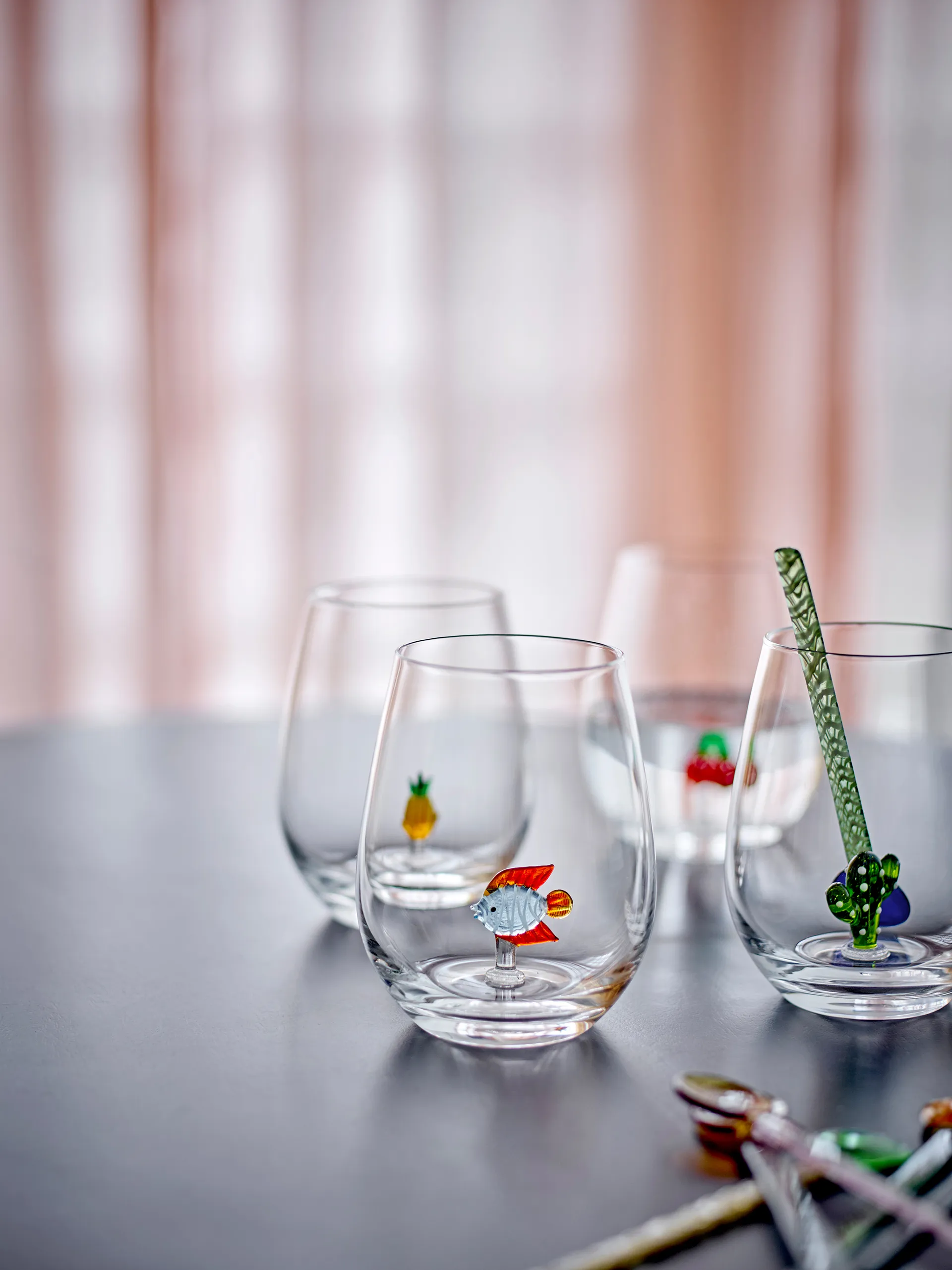 Misa drinking glass 56 cl, Clear-cactus Bloomingville