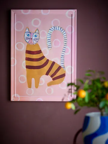 Missy illustration with frame 40x56 cm - Rose - Bloomingville