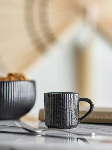Neri espresso cup - Black, 7.5 cl - Bloomingville