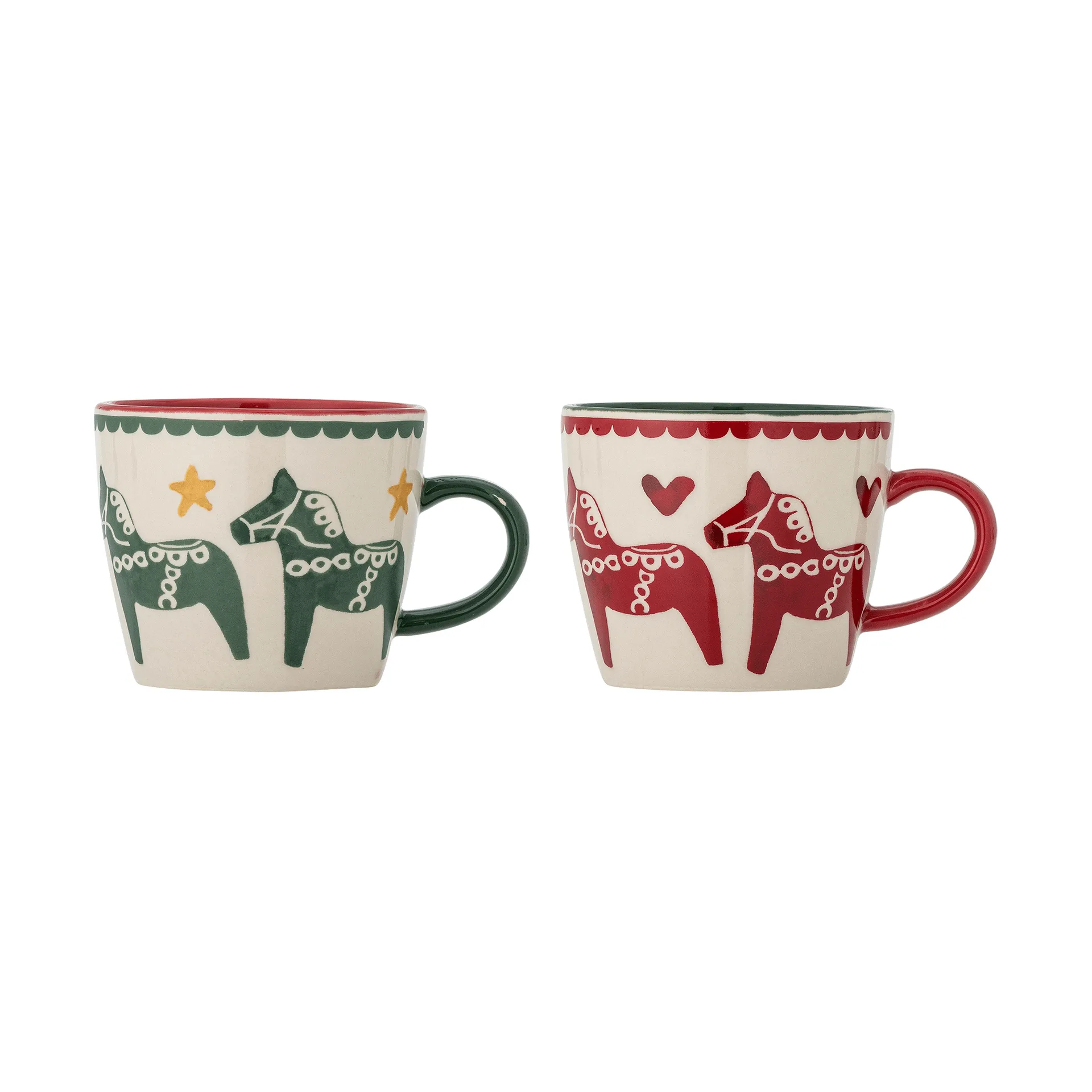 Number mug, Multi, 2 pieces, 30 cl Bloomingville