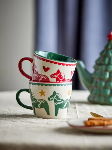 Number mug - Multi, 2 pieces, 30 cl - Bloomingville