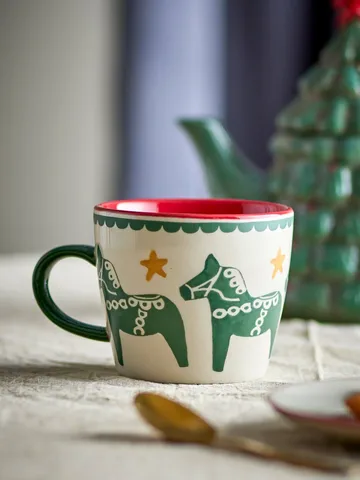 Number mug - Multi, 2 pieces, 30 cl - Bloomingville