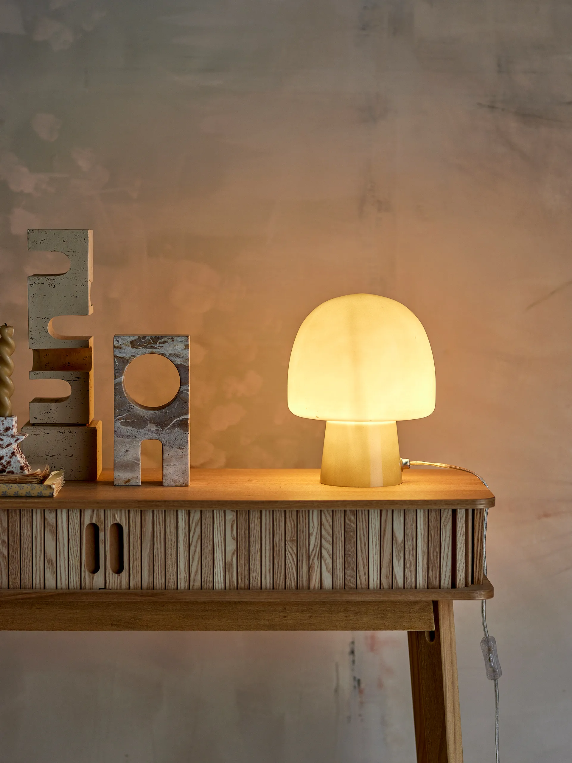 Paddy table lamp Ø20x26,5 cm, Green Bloomingville