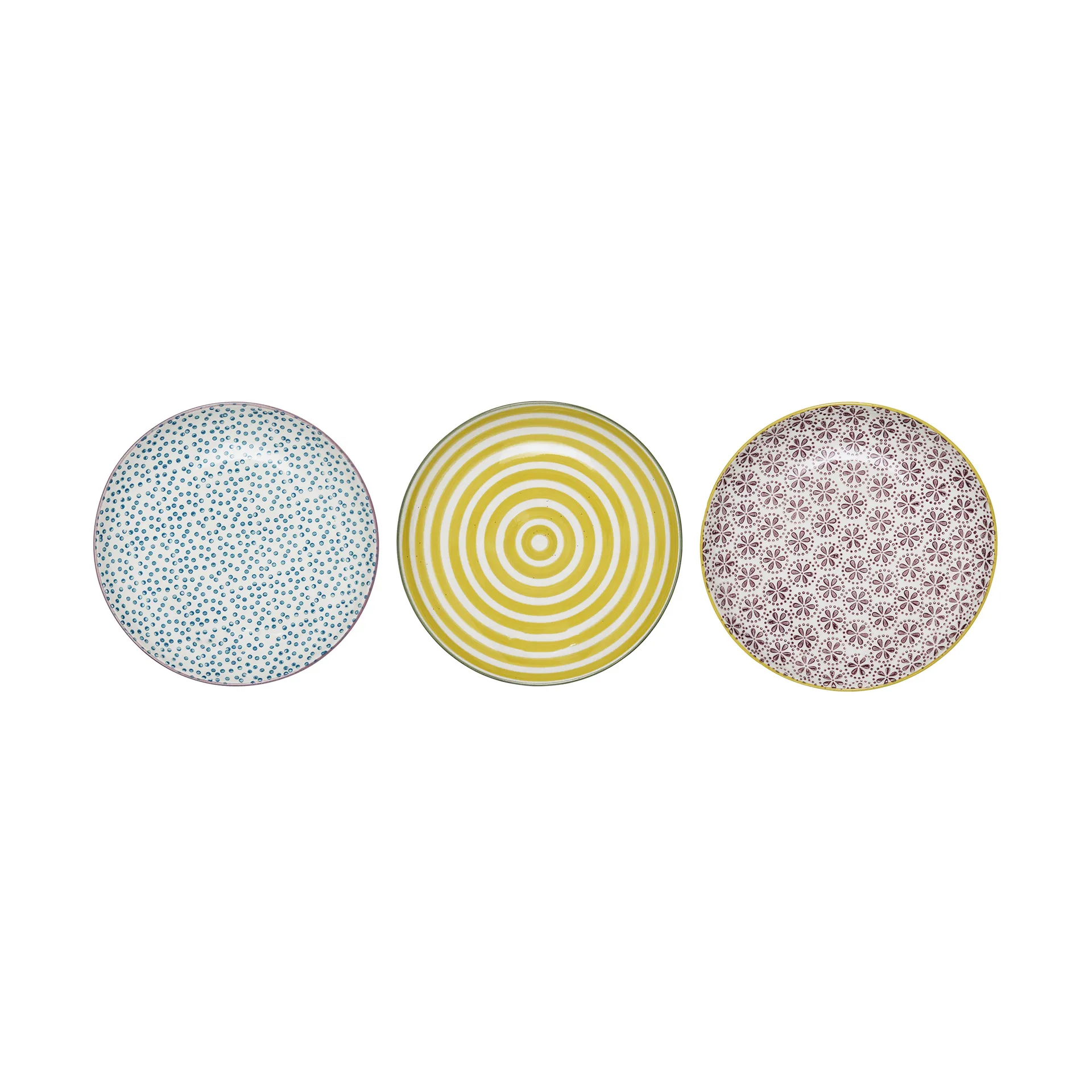 Patrizia side plate 3 pieces Ø 16 cm,  Bloomingville