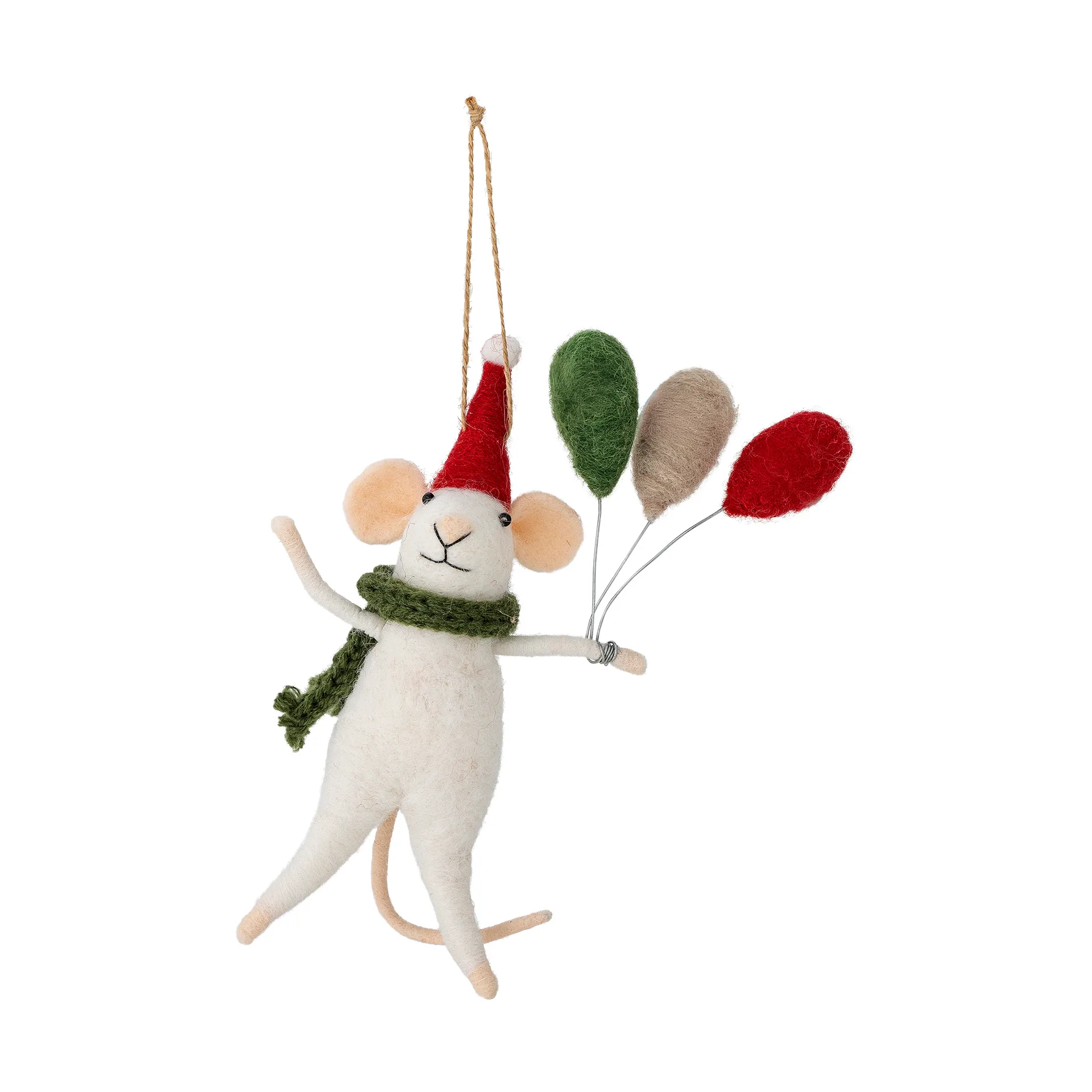 Peo Christmas tree ornament wool, White Bloomingville