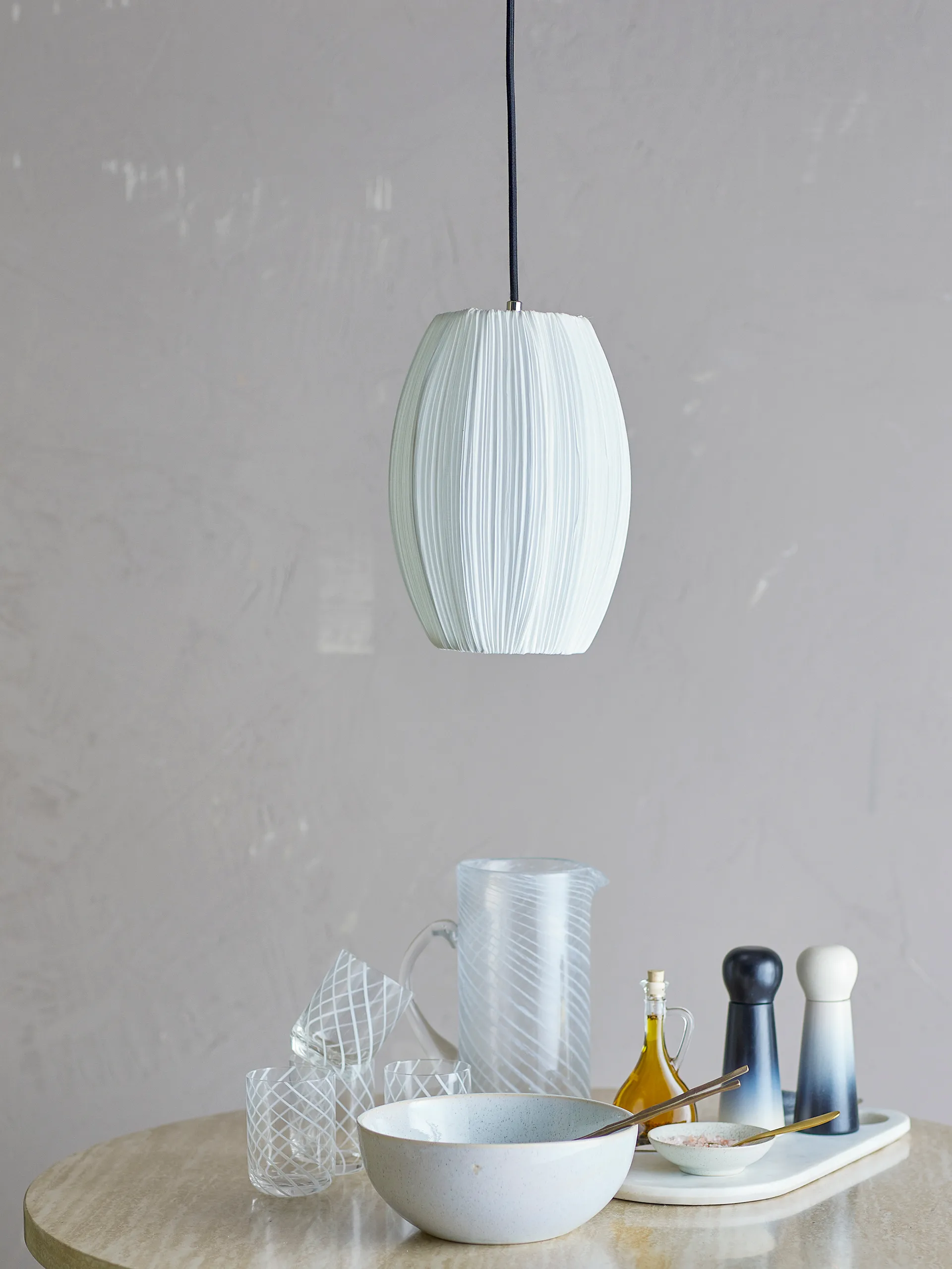 Pica pendant Ø21 cm, White Bloomingville