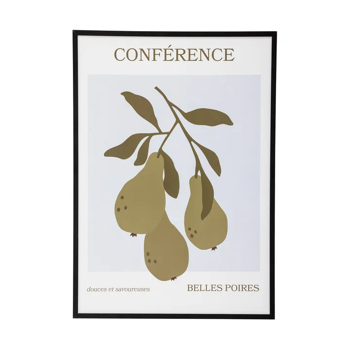 Poire poster with frame 52x72 cm - Poire-black pine - Bloomingville