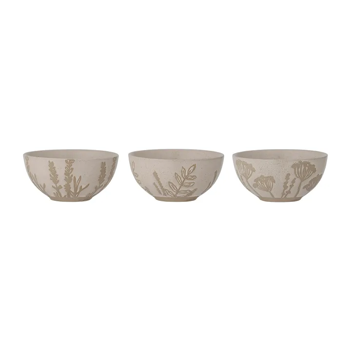 Primrose bowl Ø11.5 cm 3 pieces - Natural - Bloomingville