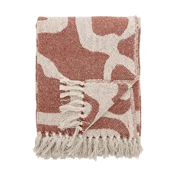 Salobre throw cotton 160x130 cm - Brown - Bloomingville