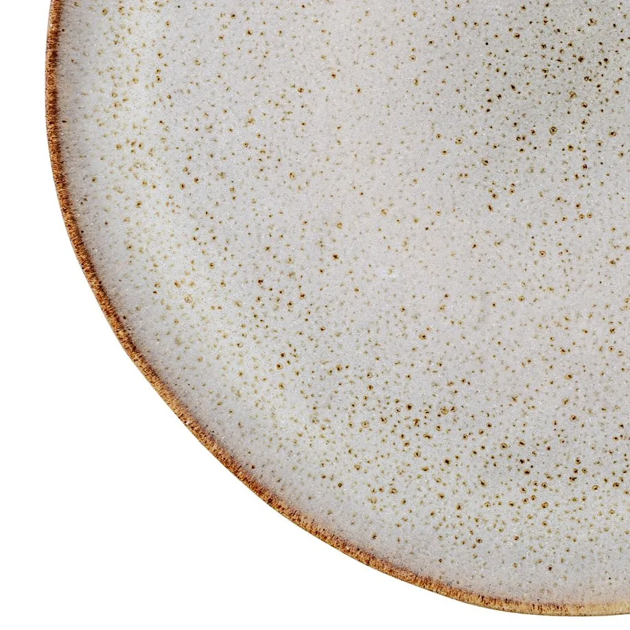 Sandrine plate Ø 22 cm, light grey Bloomingville