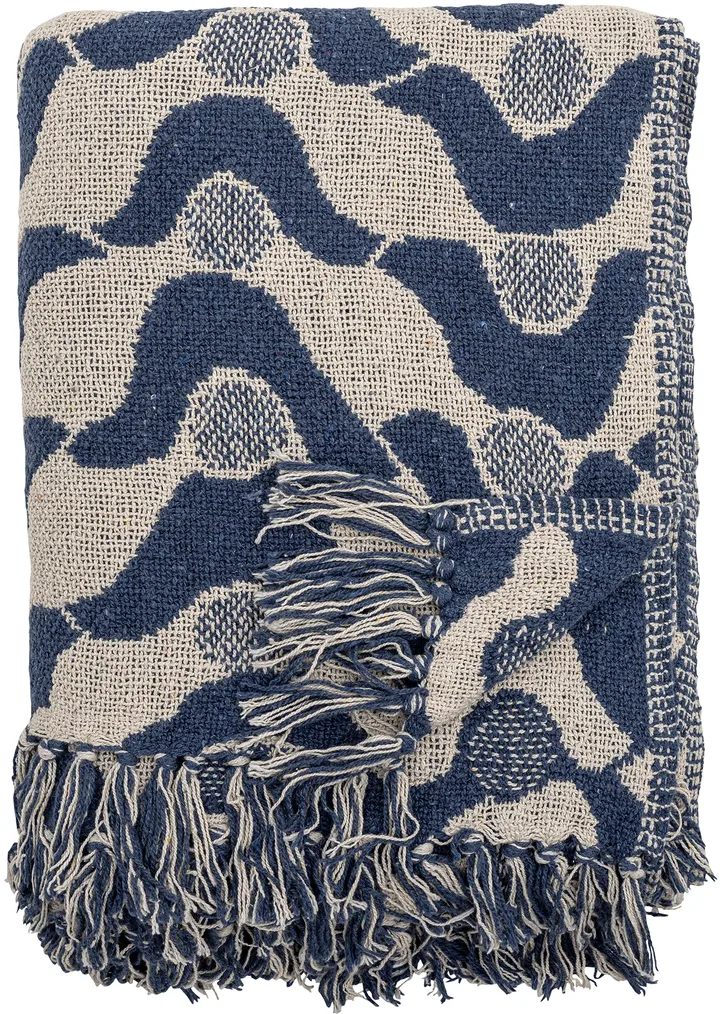 Santena throw 130x160 cm - Blue - Bloomingville