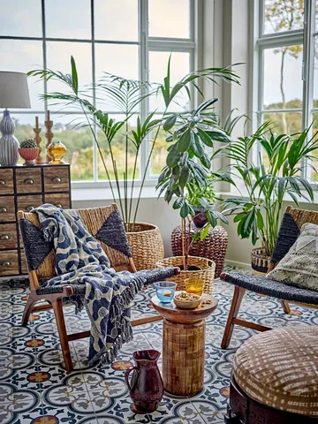 Santena throw 130x160 cm - Blue - Bloomingville