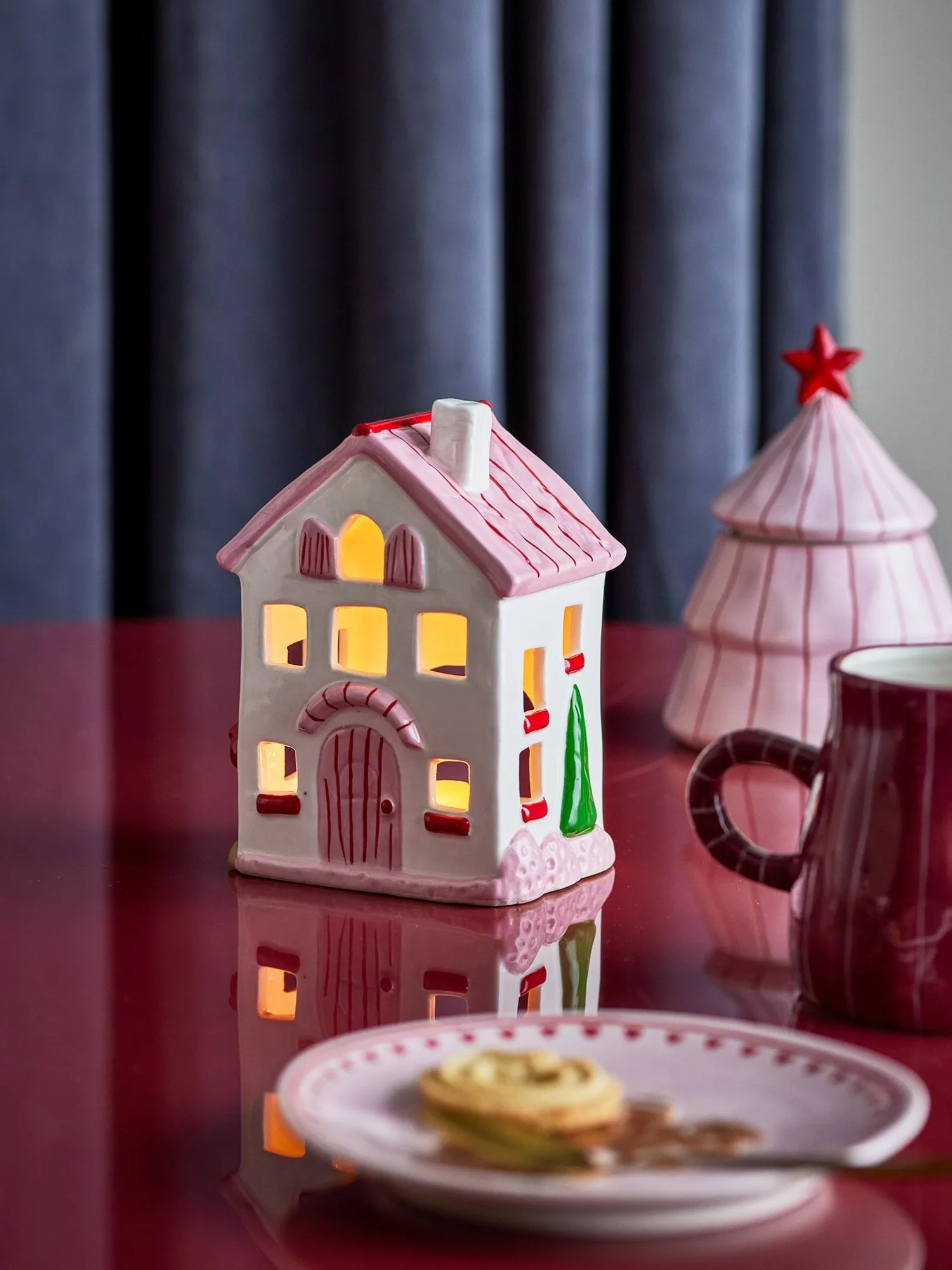 Shirly tealight holder, Multi, 16x11.5 cm Bloomingville