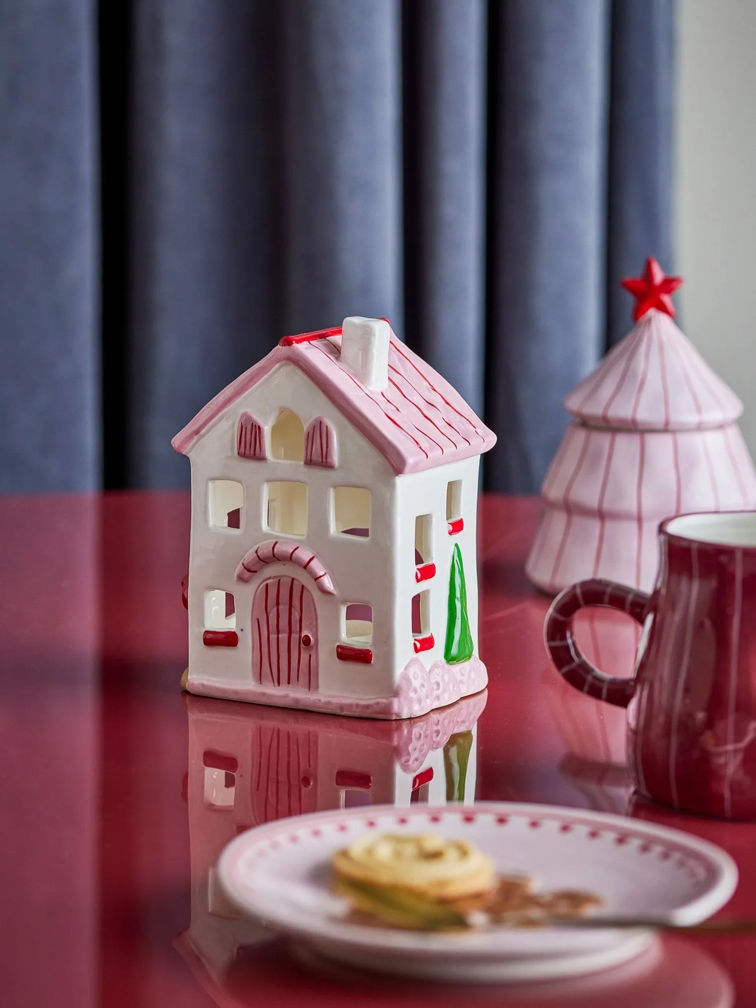Shirly tealight holder, Multi, 16x11.5 cm Bloomingville