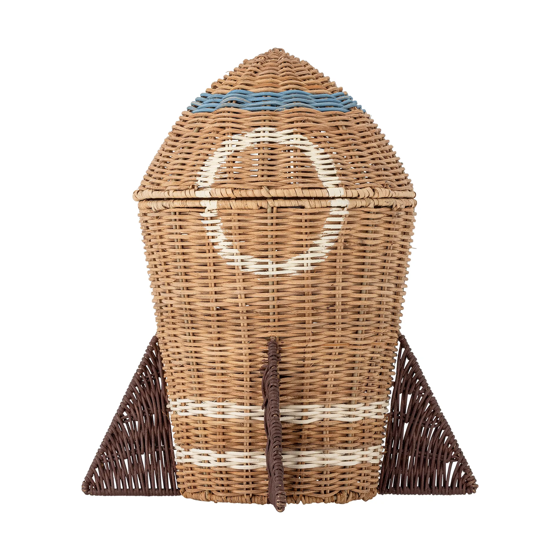 Space rattan basket with lid 31x35 cm, Natural Bloomingville