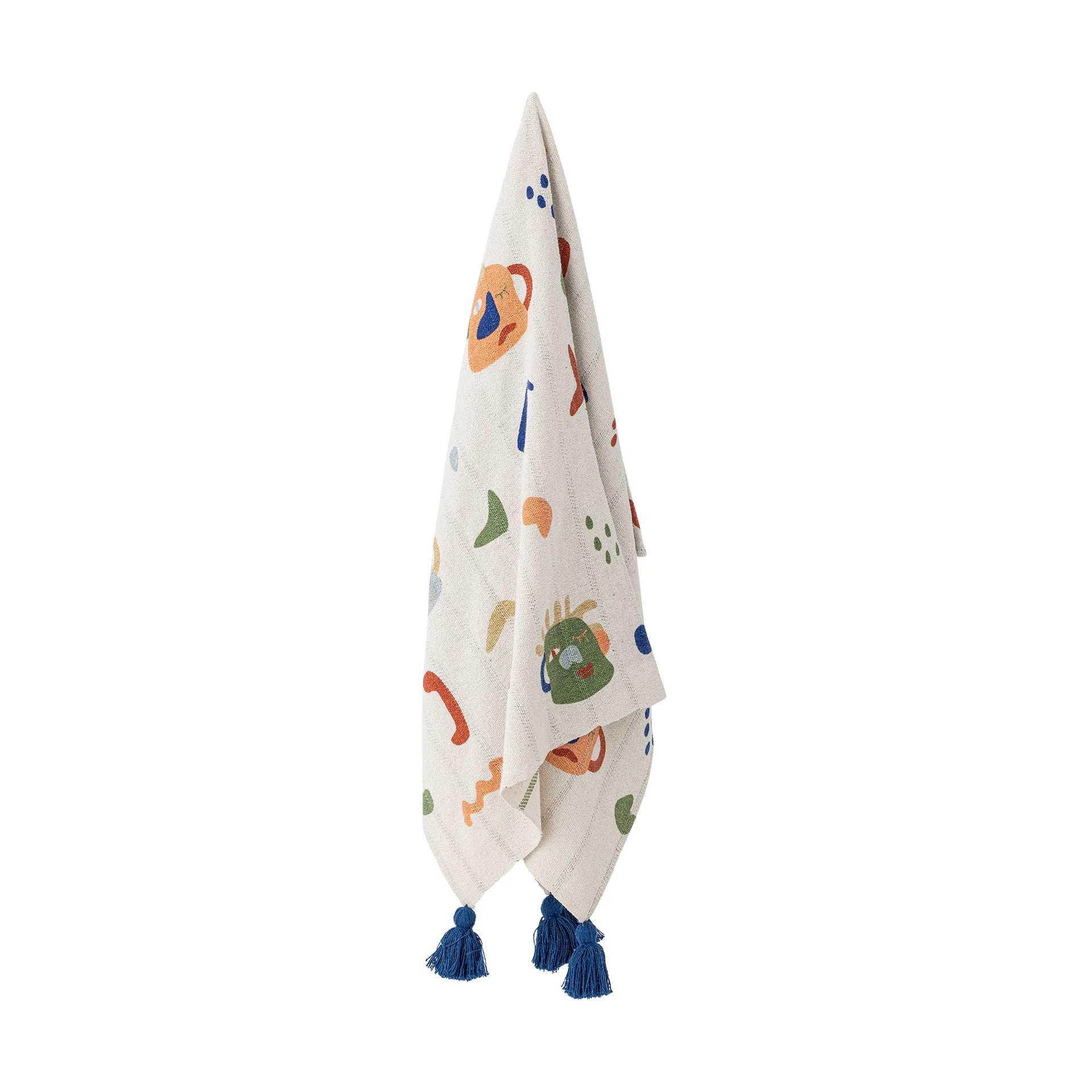 Sylvie cotton throw 160x130 cm, Natural Bloomingville