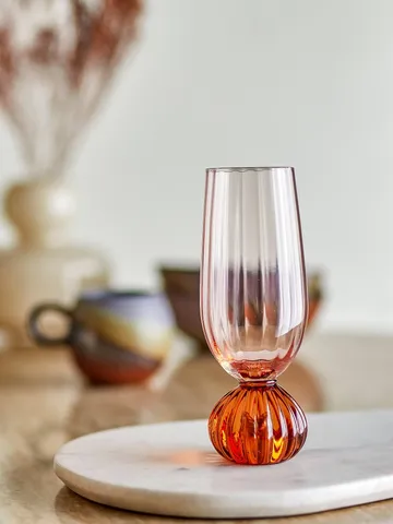 Taurin champagne glass 250 ml - Rose - Bloomingville