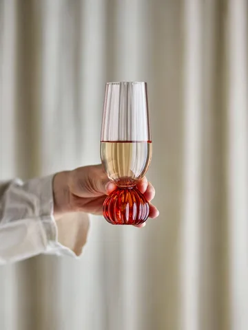 Taurin champagne glass 250 ml - Rose - Bloomingville