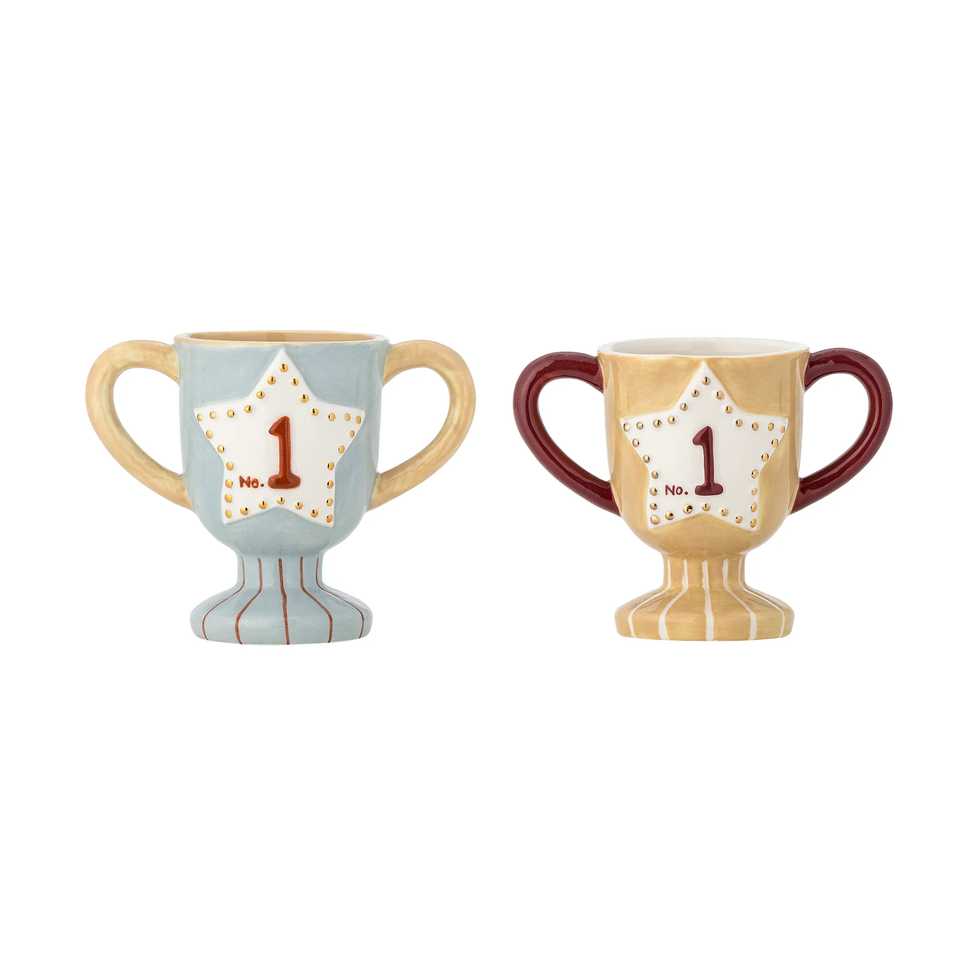 Trophy cup 2-piece, Blue Bloomingville