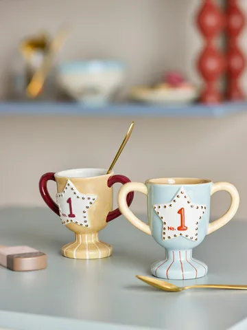 Trophy cup 2-piece - Blue - Bloomingville