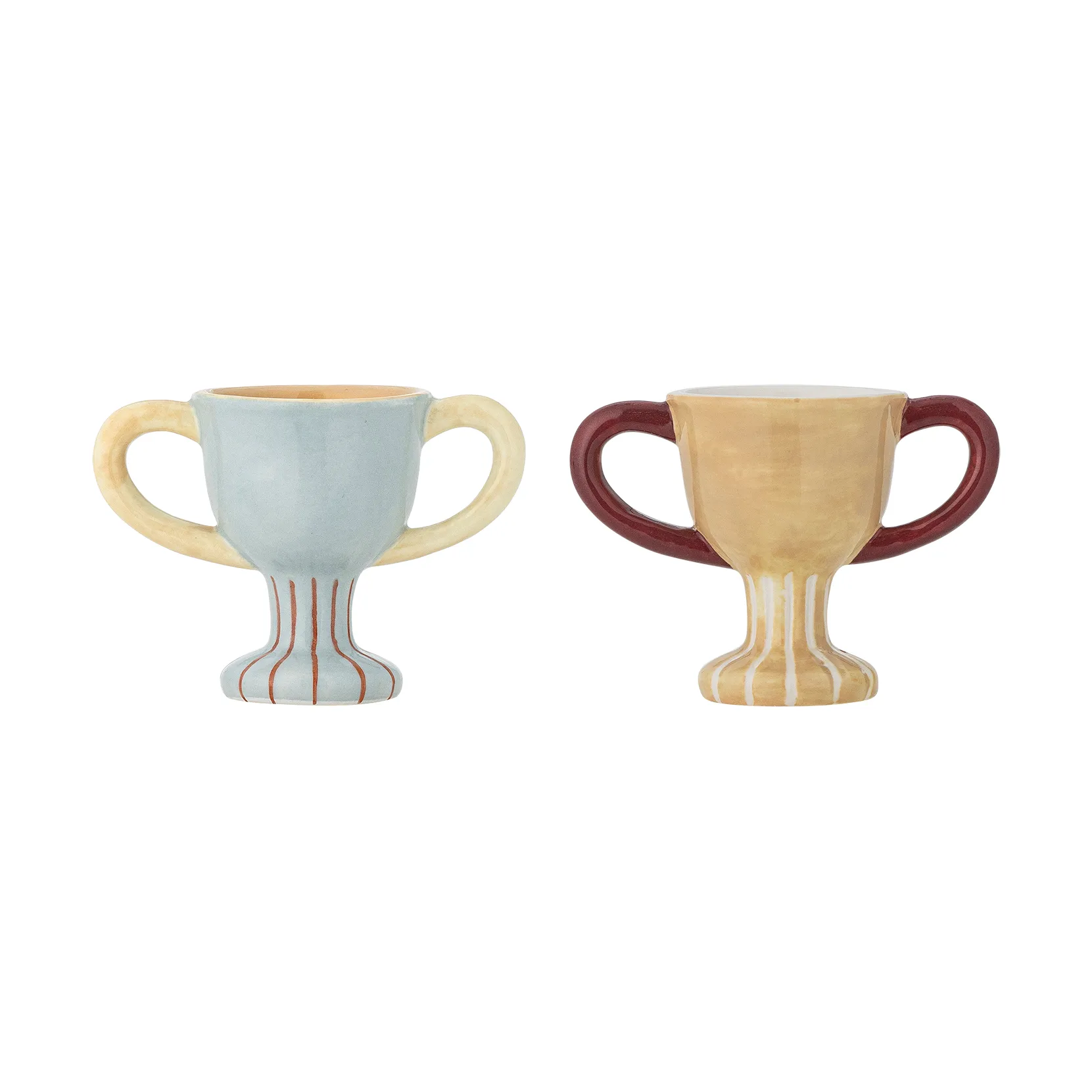 Trophy egg cup 2-piece, Blue Bloomingville