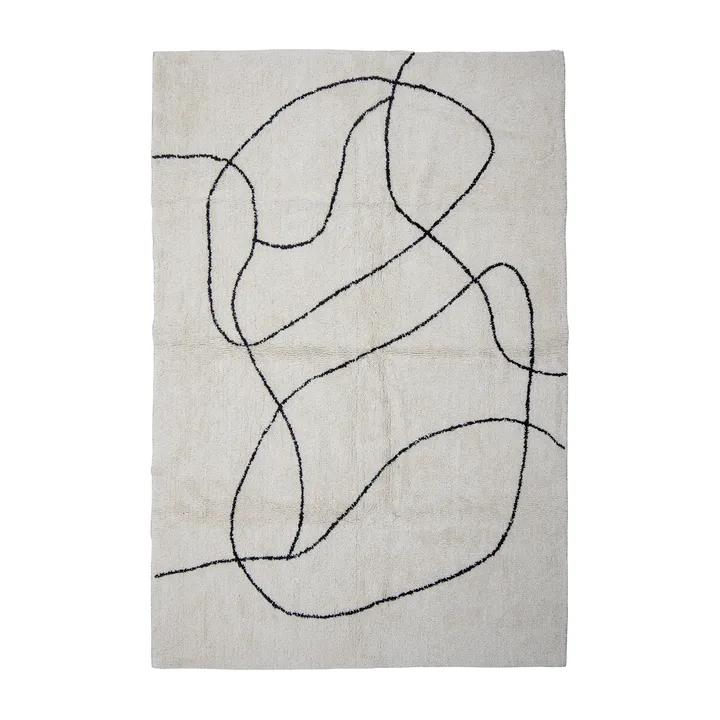 Viga rug 120x180 cm - White - Bloomingville