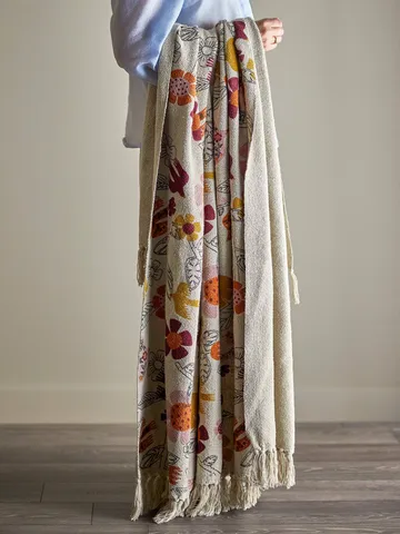 Vivielle throw blanket - Multi, 160x130 cm - Bloomingville