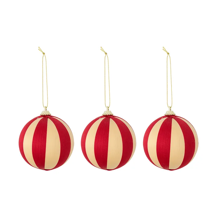 Wynn julkula - Red, 3-pack, Ø8 cm - Bloomingville