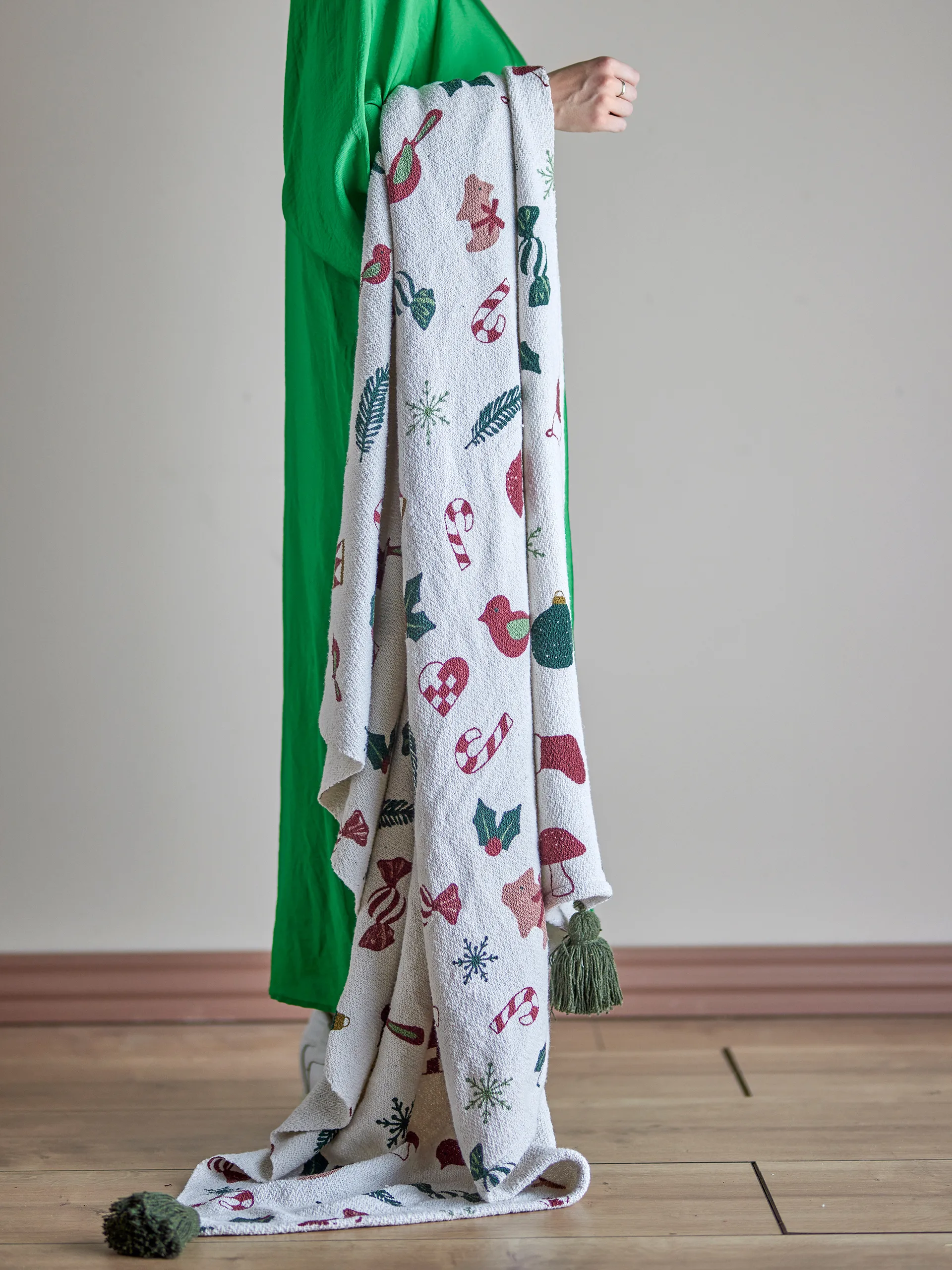 Yule blanket 130x160 cm, Beige Bloomingville