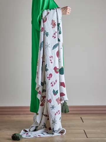 Yule blanket 130x160 cm - Beige - Bloomingville