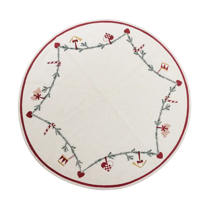 Yule Christmas tree skirt Ø110 cm - Red - Bloomingville