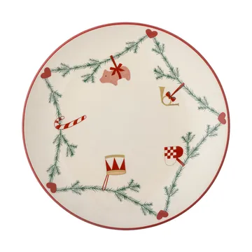 Yule plate Ø25.5 cm - White - Bloomingville