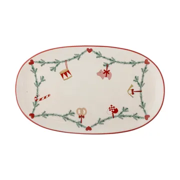 Yule serving tray 38.5x23 cm - White - Bloomingville
