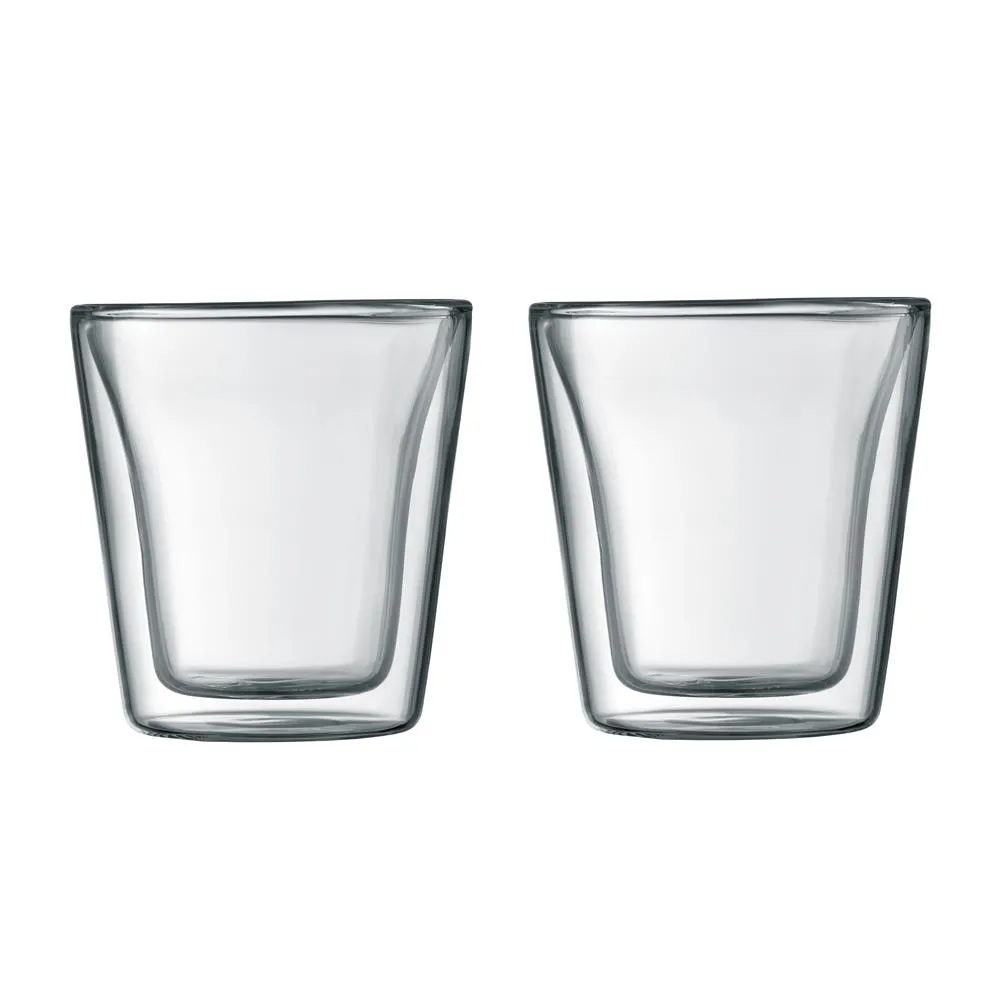 Canteen double wall glass 2-pack, 0.1 l Bodum